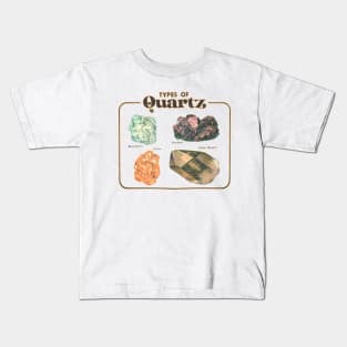 Quartz Crystal - Vintage Retro Aesthetic Kids T-Shirt